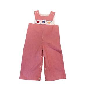 Little English long all boys size 4t space smocked